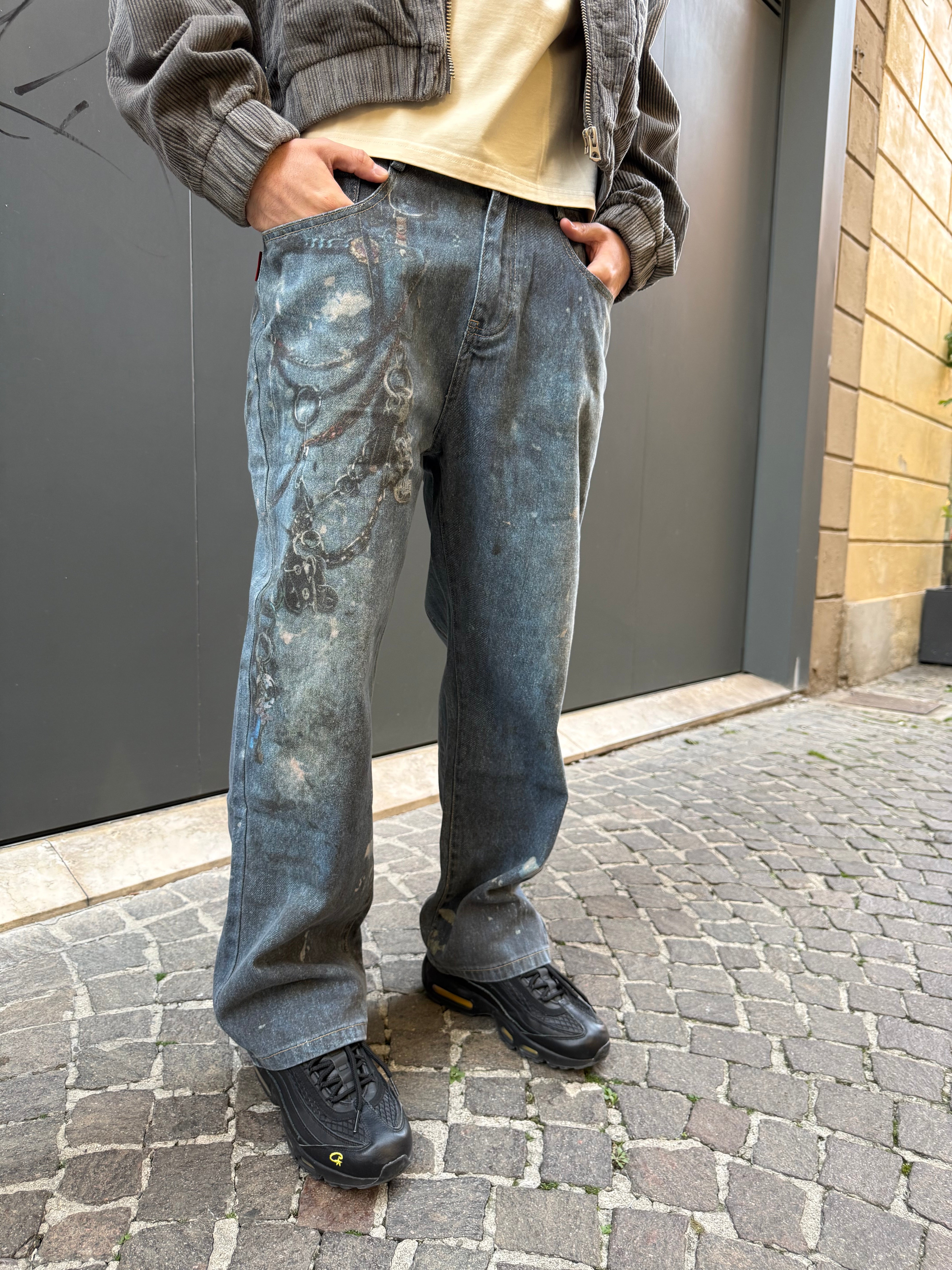 Denim Chain stampato