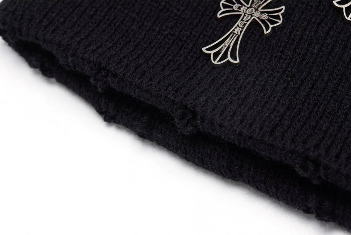Cross over beanie black