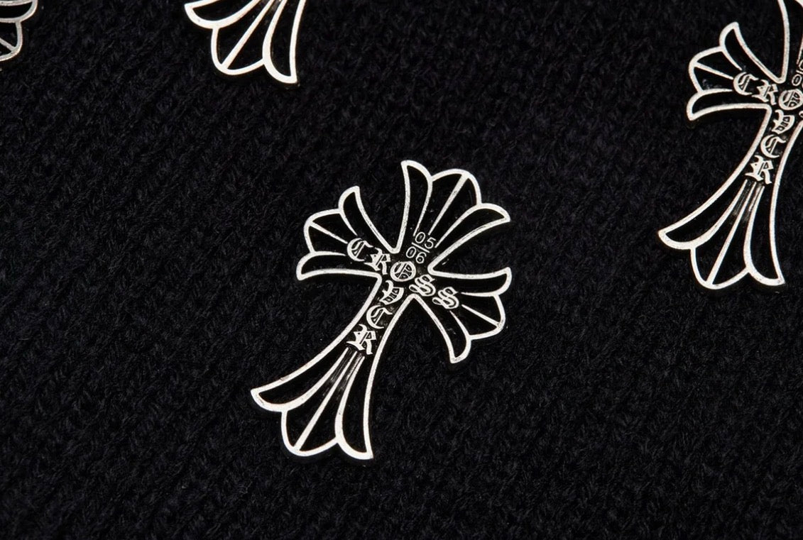 Cross over beanie black