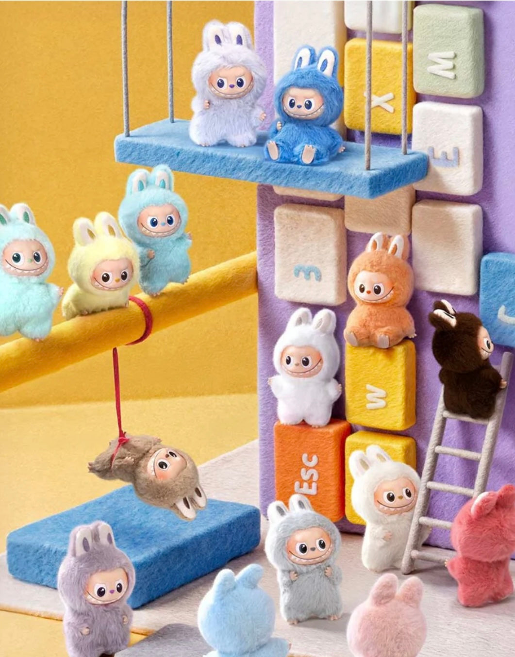 LABUBU THE MONSTERS PIN FOR LOVE SERIES VINYL PLUSH PENDANT (A-M) (1xBLIND BOX)