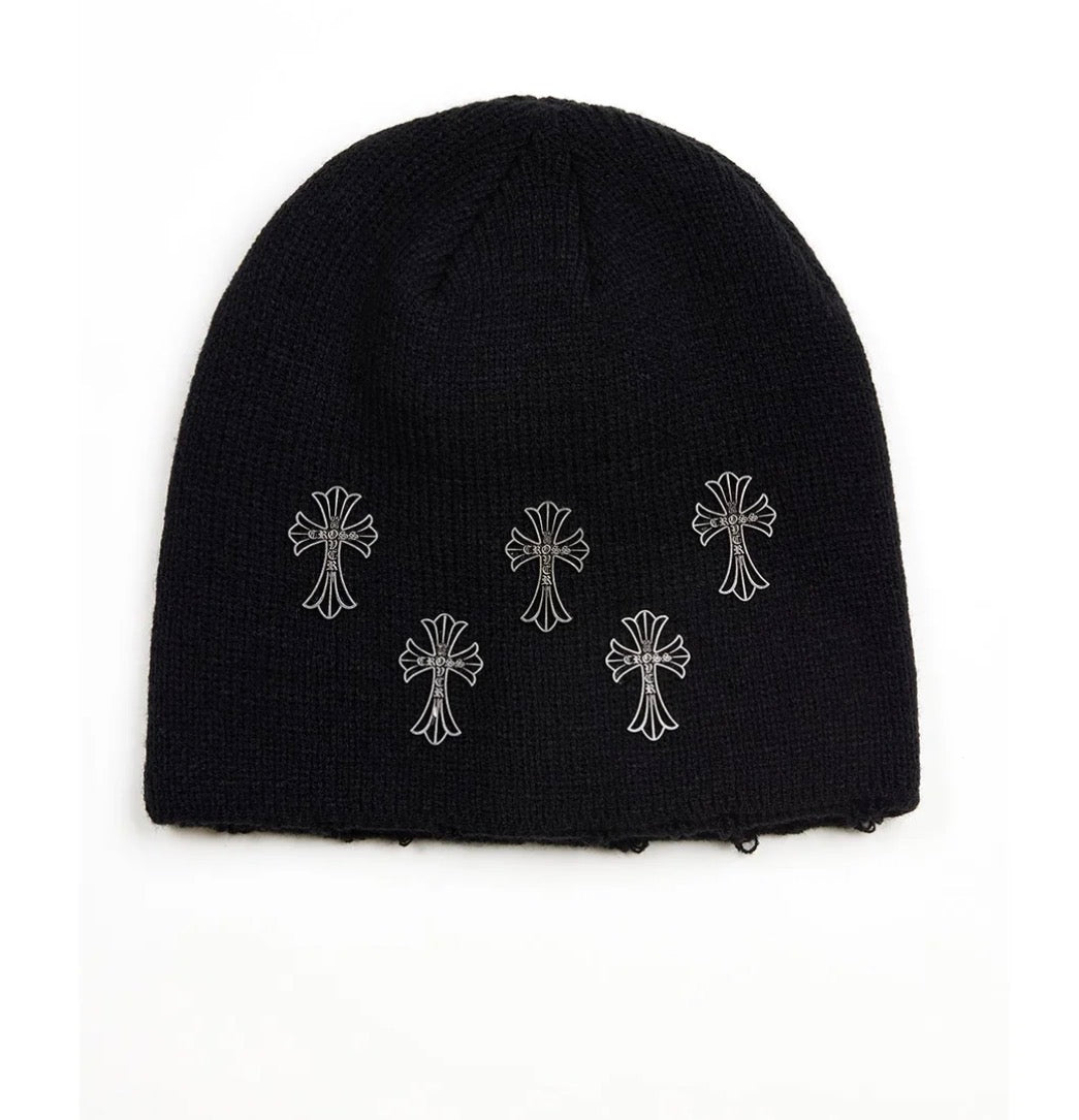 Cross over beanie black