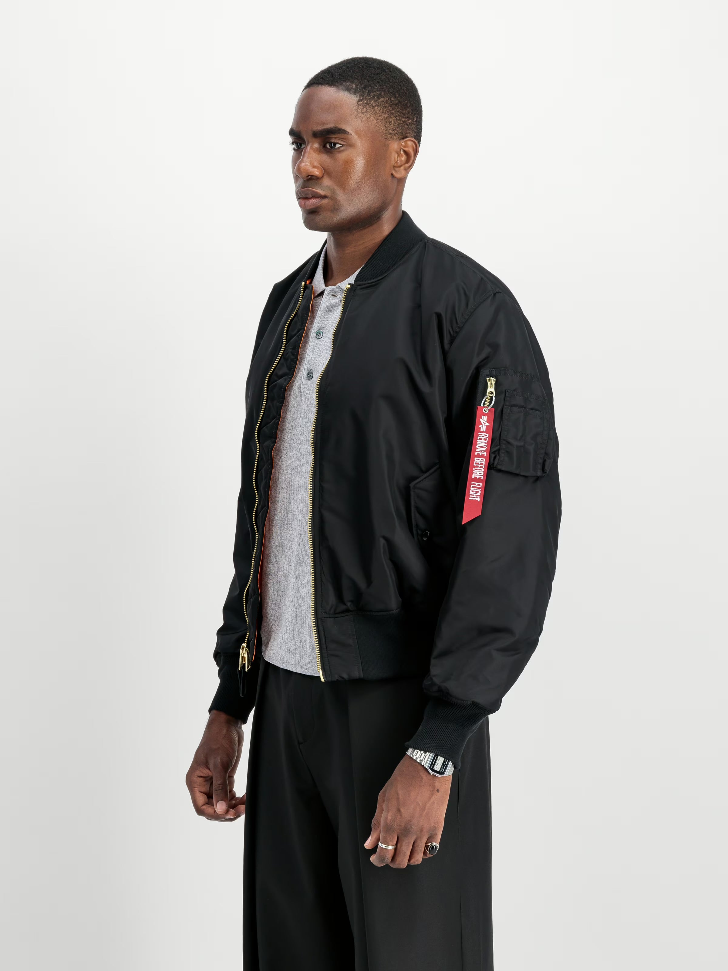 Alpha Industries MA-1 Heritage Bomber Jacket Black