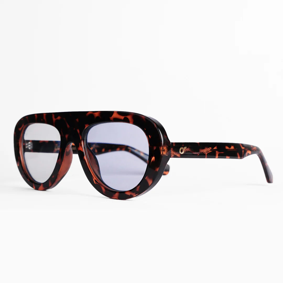 Occhiale da sole O.S sunglasses Lima tartarugato blu