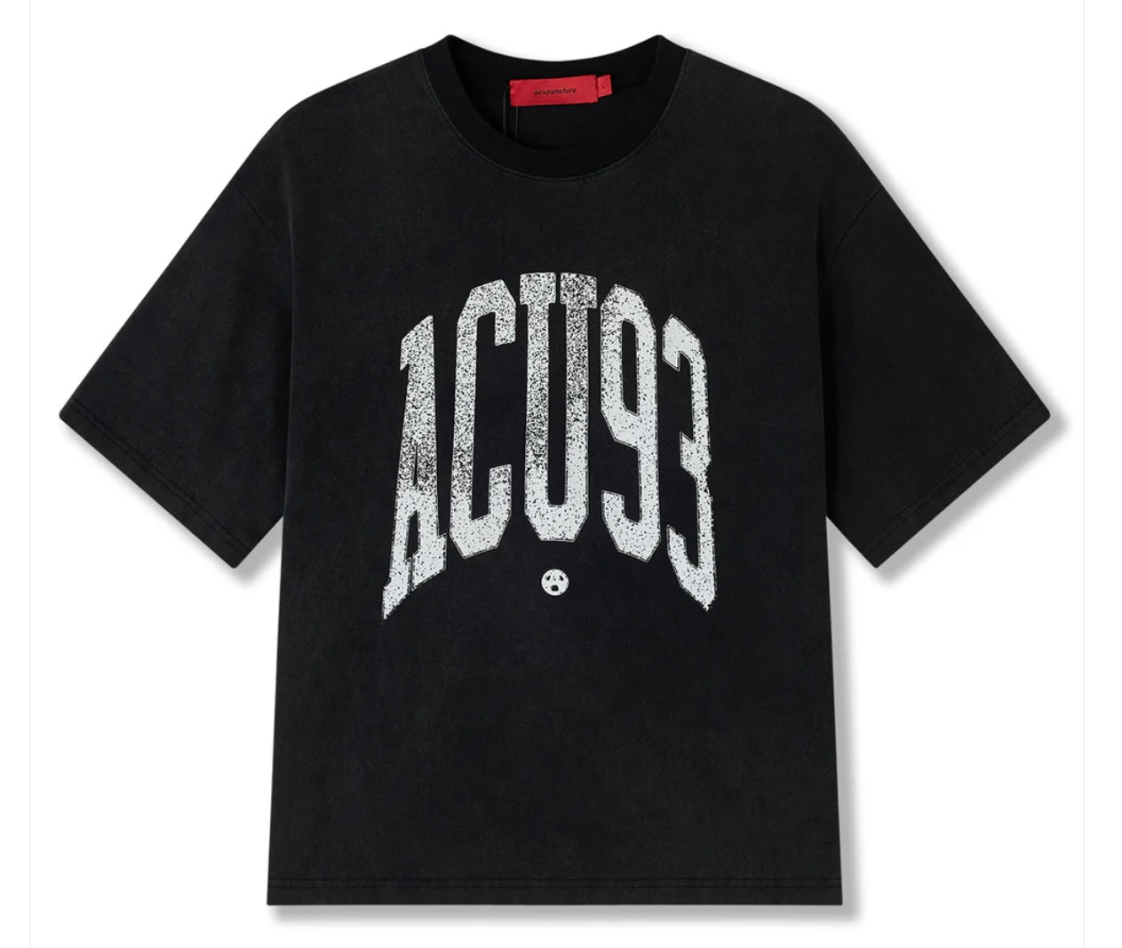 College ‘93 Tshirt washed black