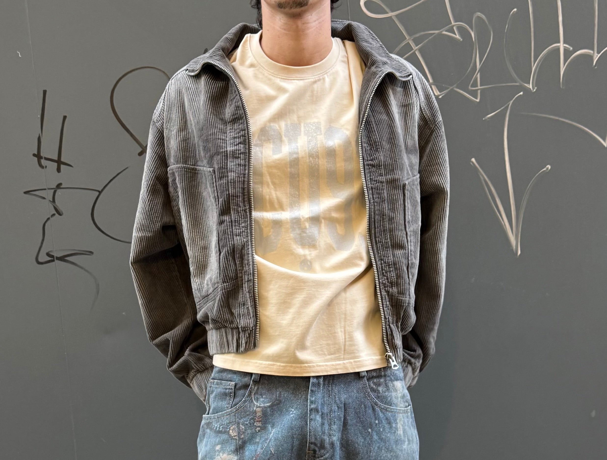 Corduroy jacket grey