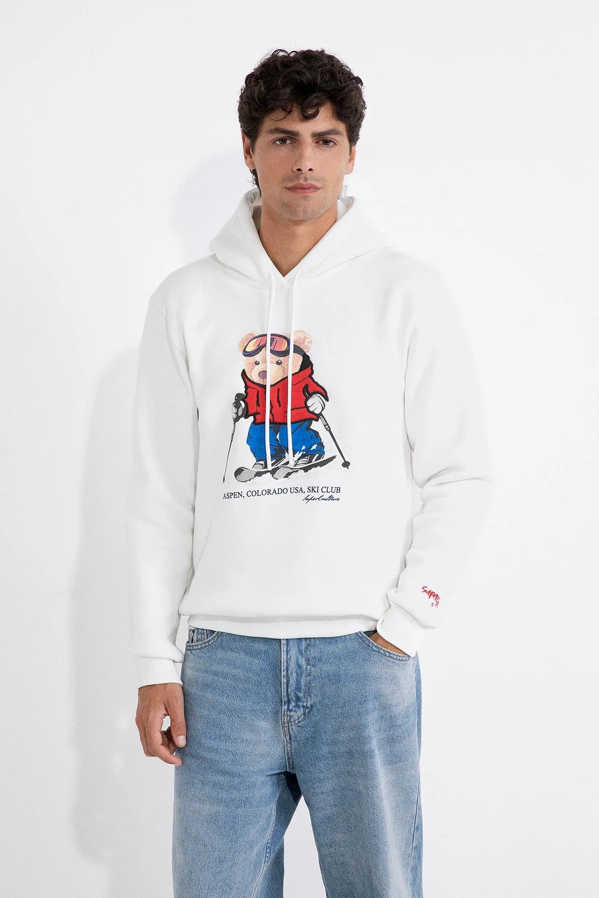 Felpa cappuccio Superculture Ski Teddy