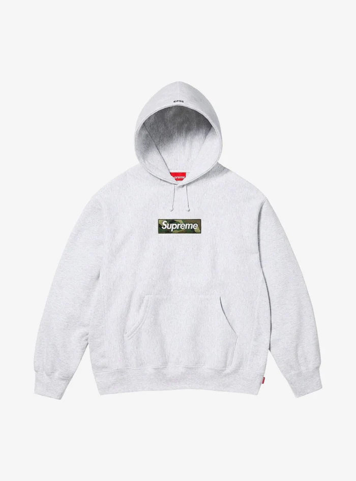 Supreme Box Logo Hooded Sweatshirt Ash Grey (FW23)