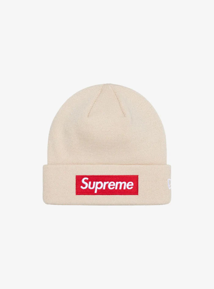 Supreme New Era Box Logo Beanie Stone (FW24)